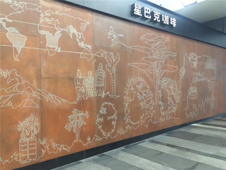 清苑耐候钢幕墙