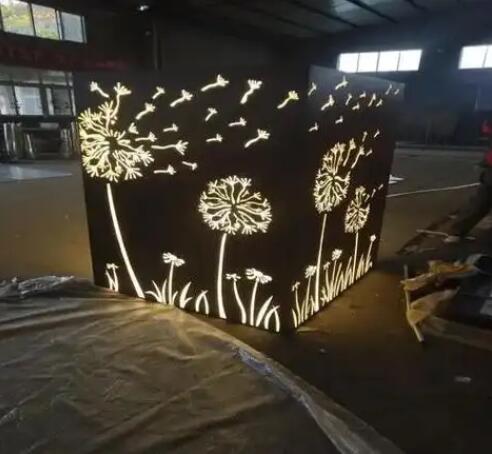 清苑耐候钢灯箱